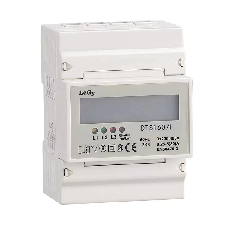 RS485 Trefaset DIN-skinne Smart energimåler